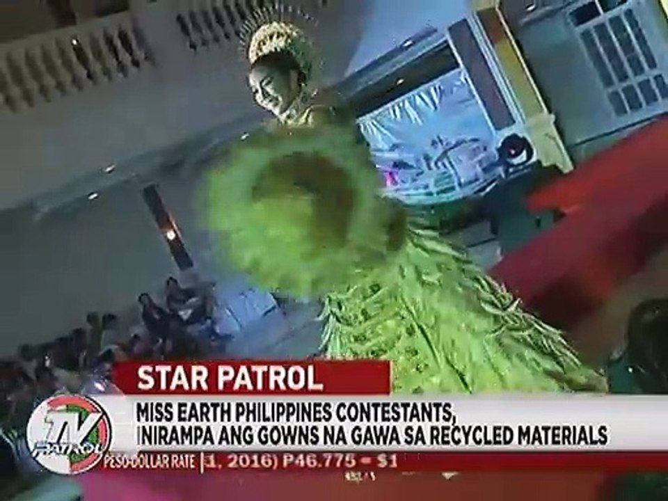 Miss Earth Philippines Contestants, inirampa ang gowns na gawa sa recycled materials