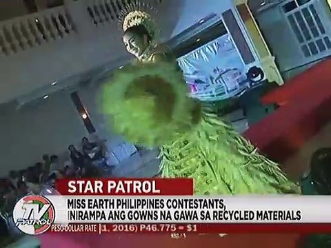 Miss Earth Philippines Contestants, inirampa ang gowns na gawa sa recycled materials