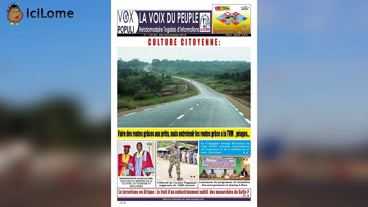 La une des journaux parus ce lundi 25 novembre 2019