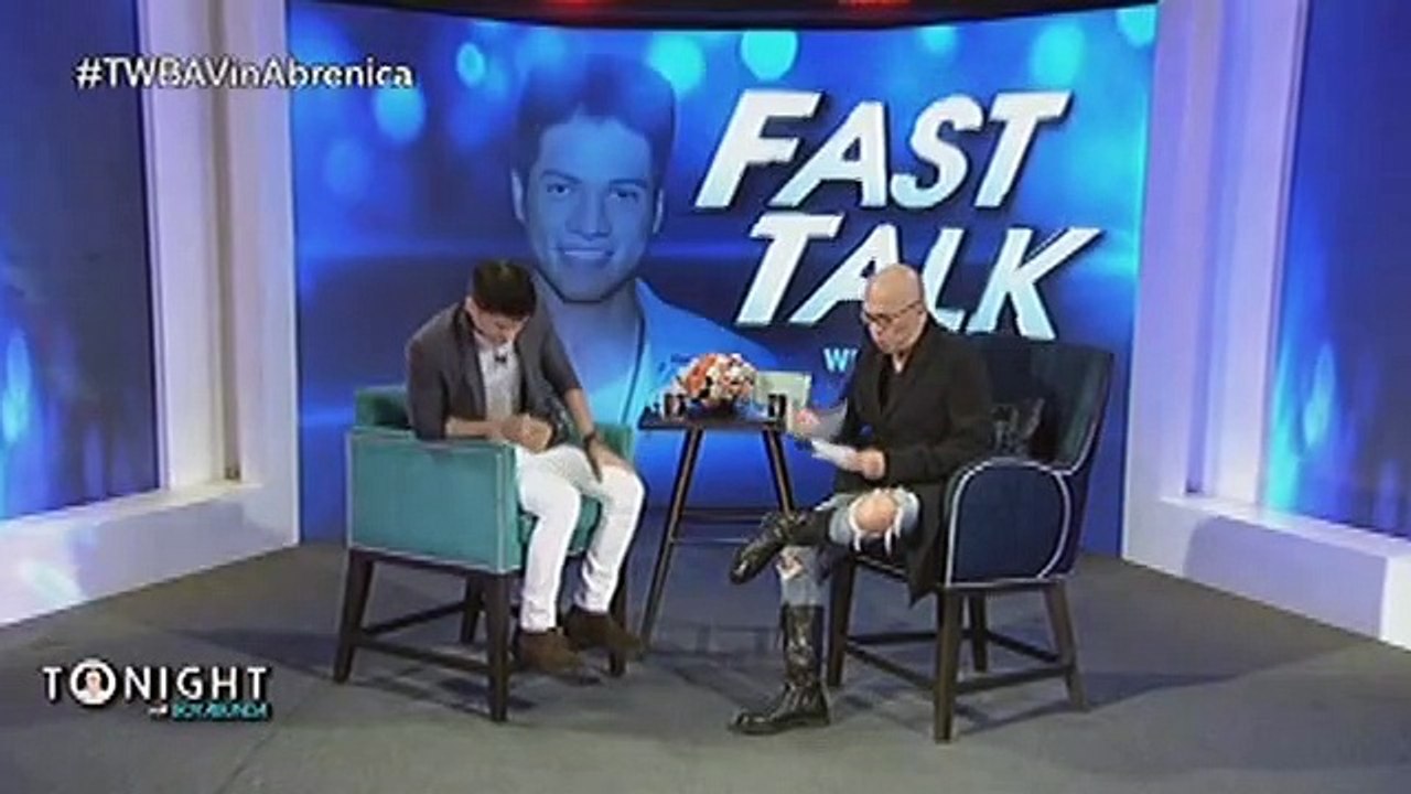 Fast Talk with Vin Abrenica: Vin shows off his abs