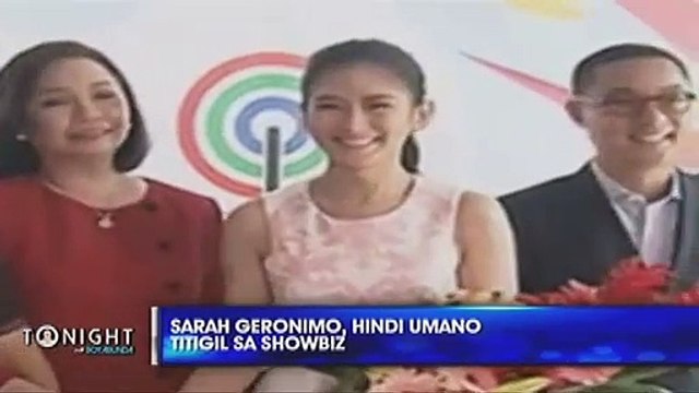 Sarah Geronimo not quitting showbiz