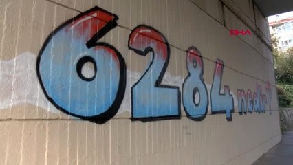 Kadınlar kendilerini koruyan '6284' nolu yasa için sokağa çıktı