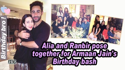 Alia and Ranbir pose together for Armaan Jain's Birthday bash