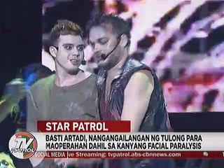 Basti Artadi, nangangailangan ng tulong para maoperahan dahil sa kanyang facial paralysis