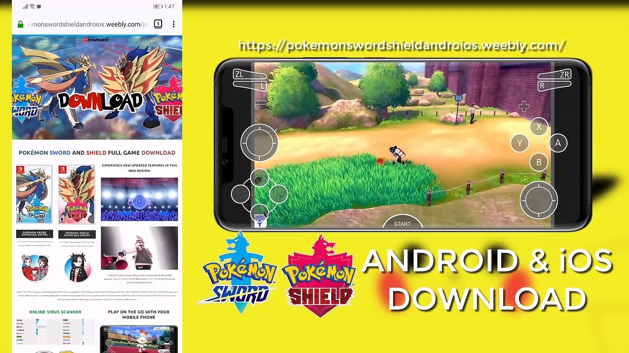 Pokémon Shield APK Download Android [DrasticNX NSWitch Emulator]