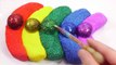 Learn Colors Slime Surprise Toys Glue Glitter Balloon Foam Clay Banana Toys For Kids