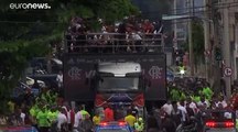 Decenas de heridos en los disturbios de las celebraciones del Flamengo en Río de Janeiro
