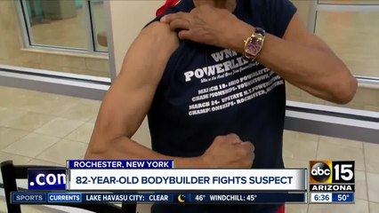 82-year-old bodybuilding fights off intruder