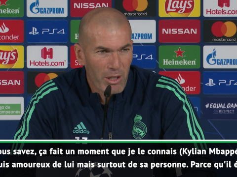 Groupe A - Zidane : Je suis amoureux d'Mbappé
