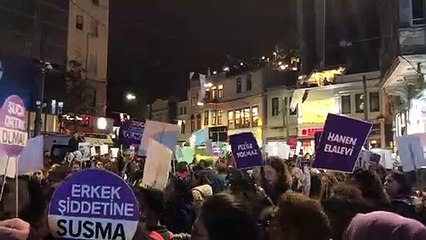 Kadına şiddetle mücadele günü İstiklal