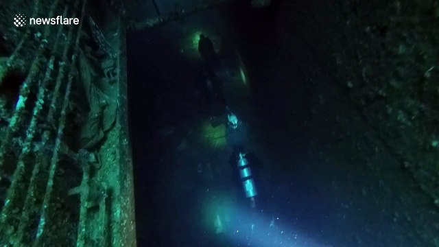 Divers explore the Salem Express shipwreck in Egypt where belongings of passengers remain intact