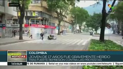 Colombianos protestan en bicicleta contra represión y el pdte. Duque