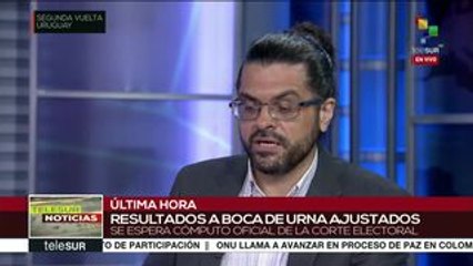 Kunich: Cerrado de balotaje uruguayo podría definirse voto a voto