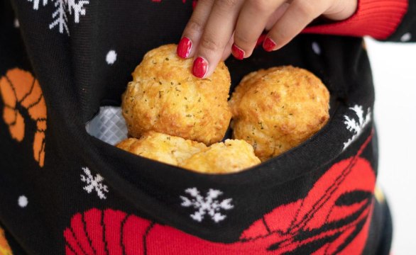 Red Lobster's Ugly Sweater Has a Cheddar Bay Biscuit Pocket