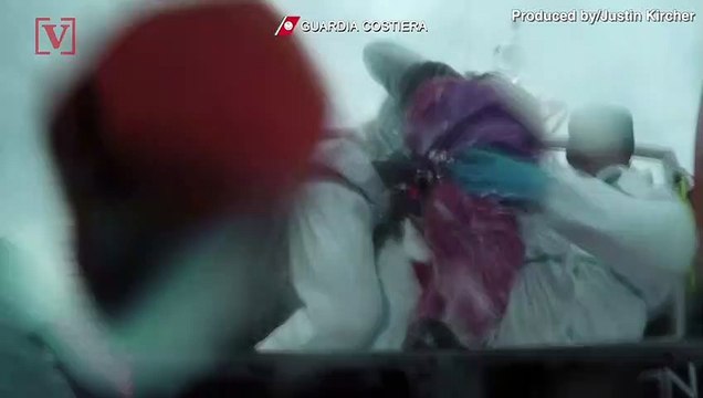 149 Migrants Rescued by Italian Coast Guard in This Dramatic Video