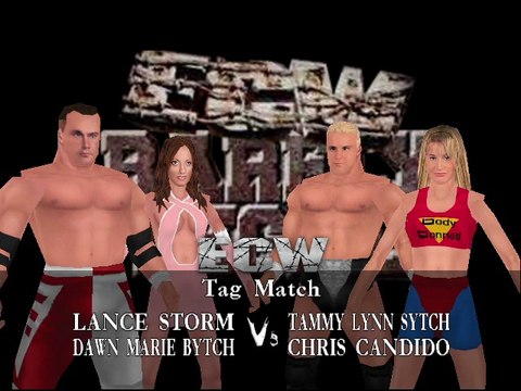 ECW Barely Legal Mod Matches Lance Storm & Dawn Marie vs Chris Candido & Tammy Lynn Sytch