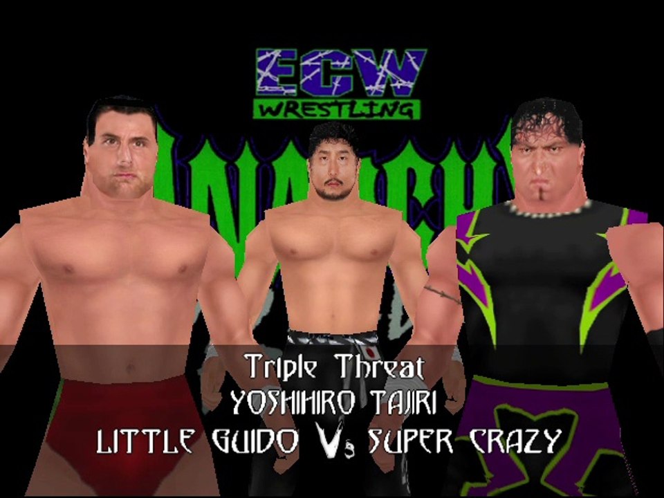 ECW Barely Legal Mod Matches Little Guido vs Tajiri vs Super Crazy