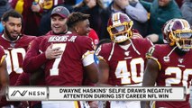 Dwayne Haskins Scolded By Joe Theismann For Selfie In 1st NFL Win