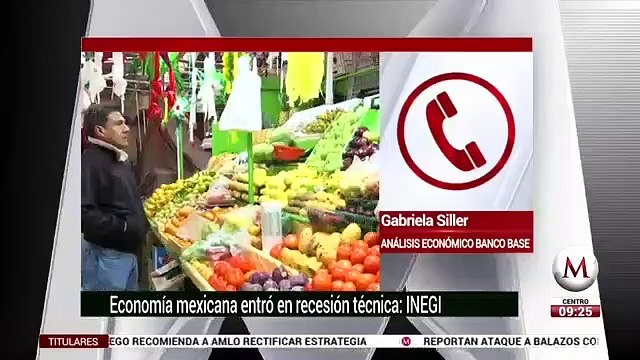 Economía mexicana entro en recesión técnica: Inegi