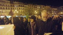 Manifestación en Pamplona contra la violencia machista