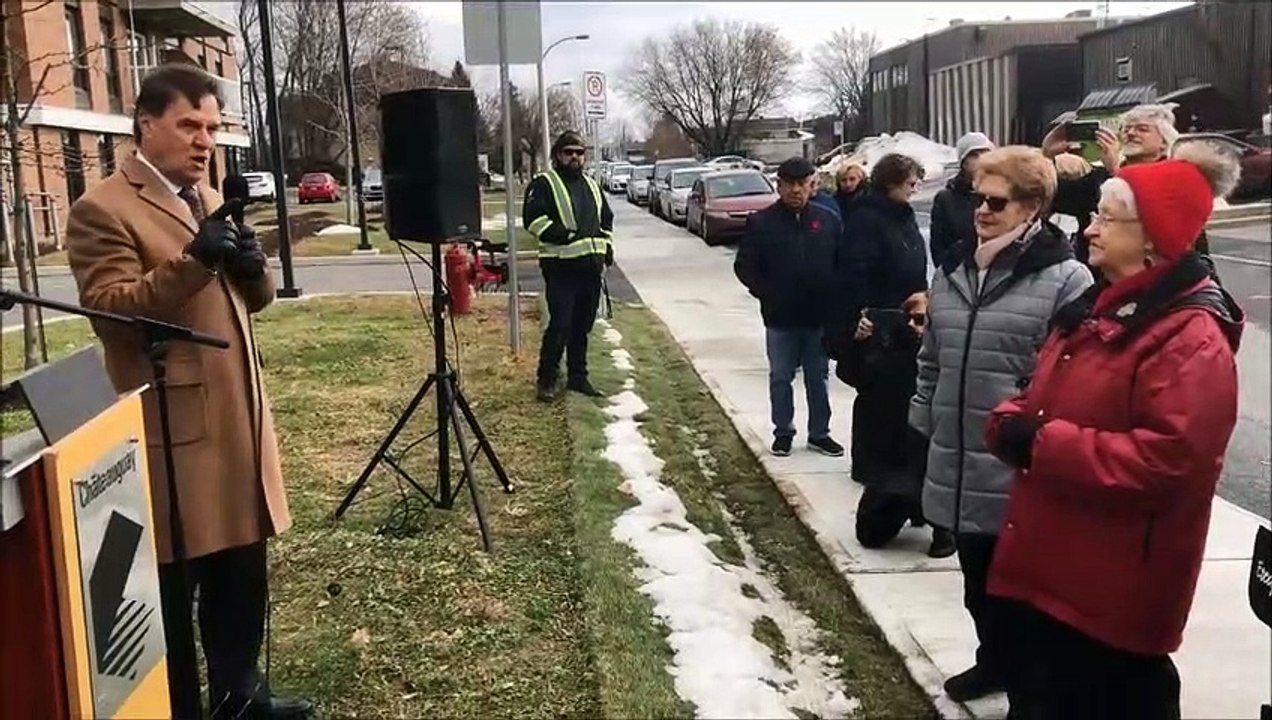 Inauguration de la rue De Gaspé Ouest à Château...