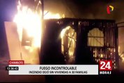 Chimbote: incendio destruyó 30 viviendas en asentamiento humano