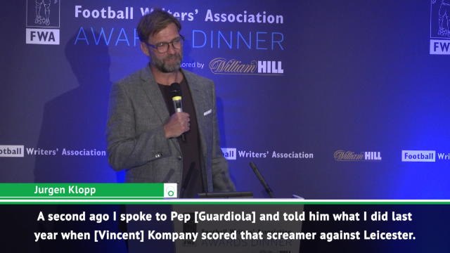 Klopp and Guardiola joke about swapping trophies