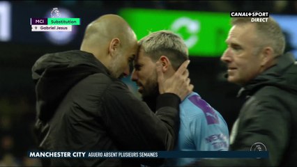 Agüero absent "au moins 3 semaines", Guardiola dépité