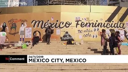 شاهد: مكسيكيات ينددن بالعنف ضد المرأة من خلال الرسم والحياكة