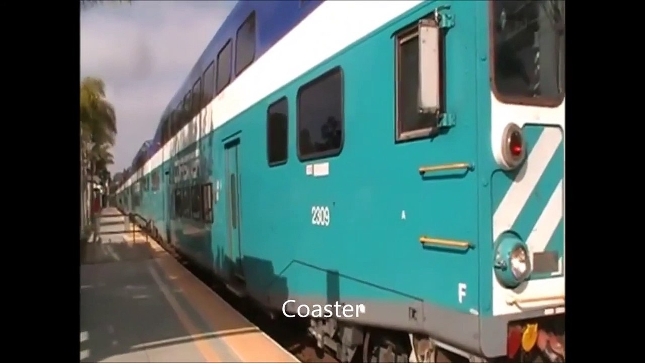 Railfanning Carlsbad Poinsettia Station- Solid BNSF and Amtrak Action 8-21-09