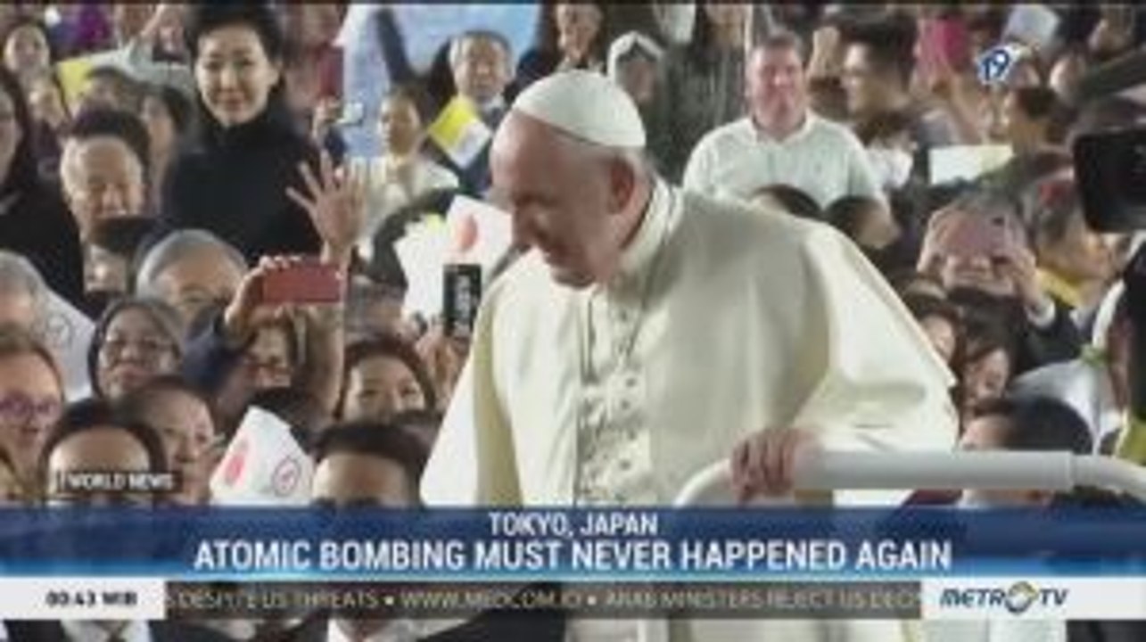 Pope Francis Denounces Atomic Destruction