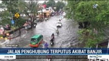 Jalan Penghubung Cimahi-Bandung Terputus Akibat Banjir