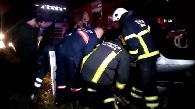 Alkollü sürücünün kullandığı otomobil tırla çarpıştı: 1 ölü, 1 yaralı