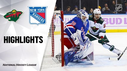 NHL Highlights | Wild @ Rangers 11/25/19