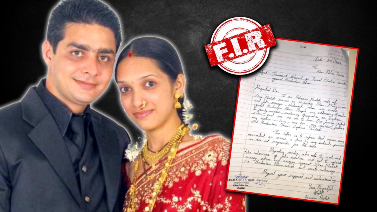 Hindustani Bhau's Wife Files Case Against FAKE...