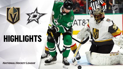 NHL Highlights | Golden Knights @ Stars 11/25/19