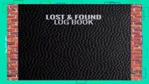 Full Version  Lost   Found Log Book: Black Lost Property Template | Record All Items And Money