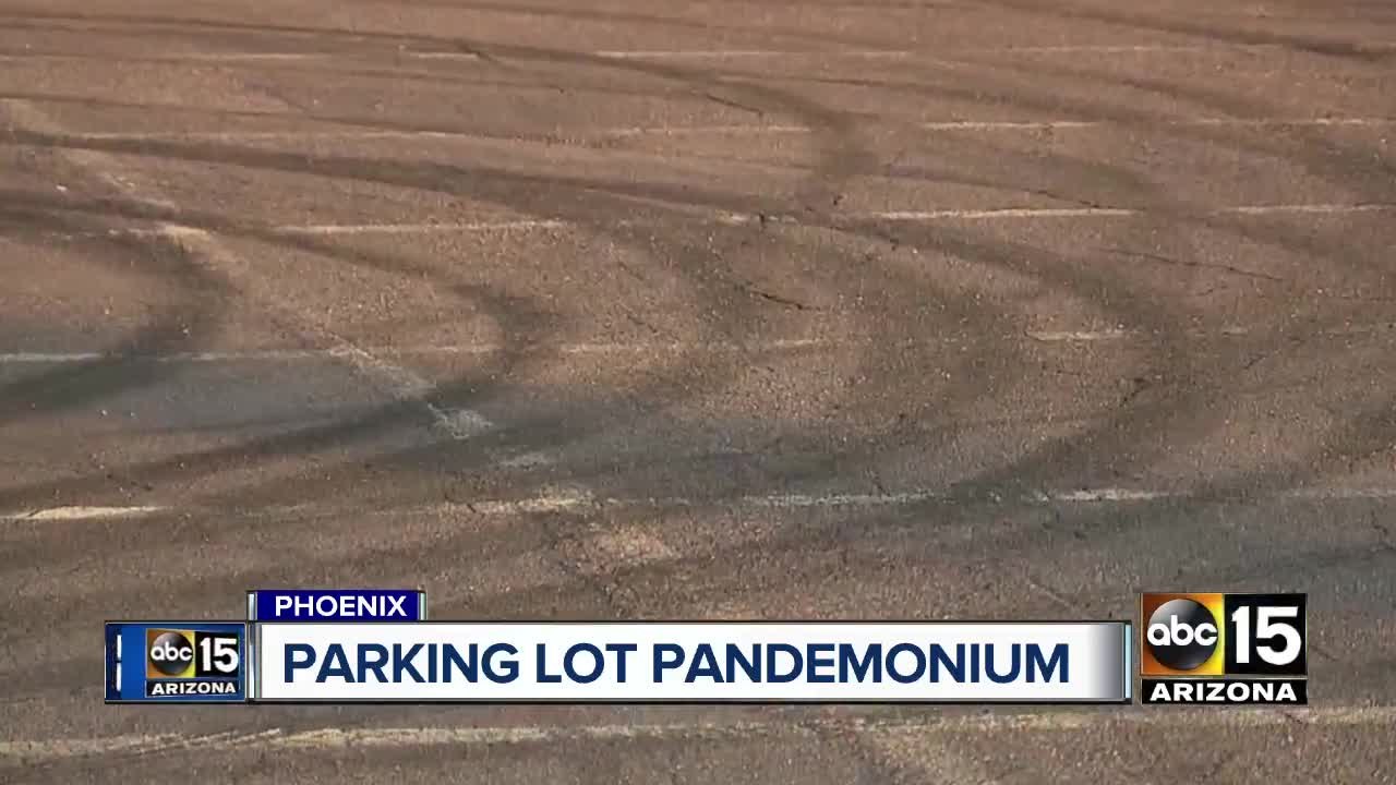 Parking lot pandemonium in Phoenix