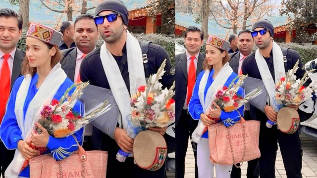 Alia Bhatt & Ranbir Kapoor reach Manali for Brahmastra shoot,pics go viral | FilmiBeat