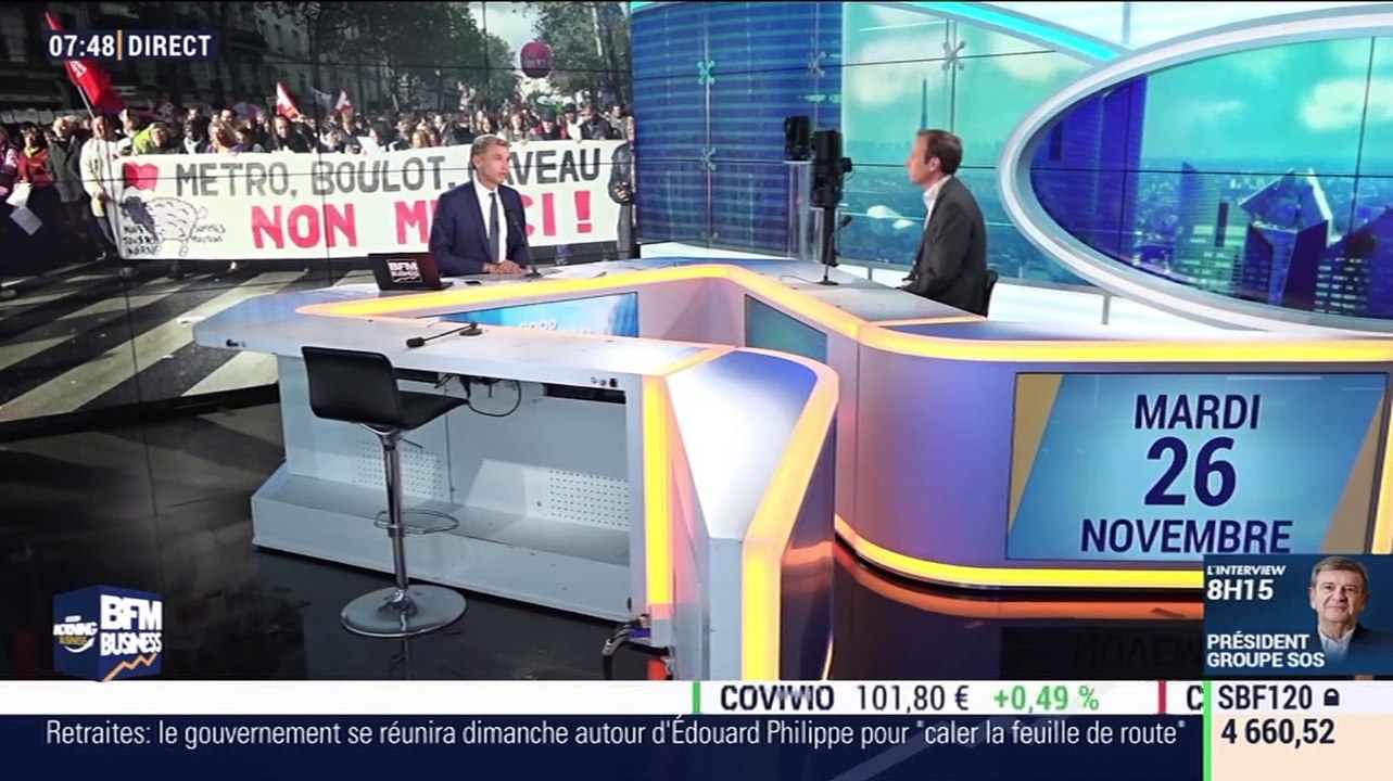 Frédéric Sève (CFDT): La CFDT, favorable à la réforme par points, refuse les mesures d'âge voulues par le gouvernement - 26/11