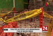 Obra paralizada: ‘Calle de las Pizzas’ luce abandonada en Miraflores