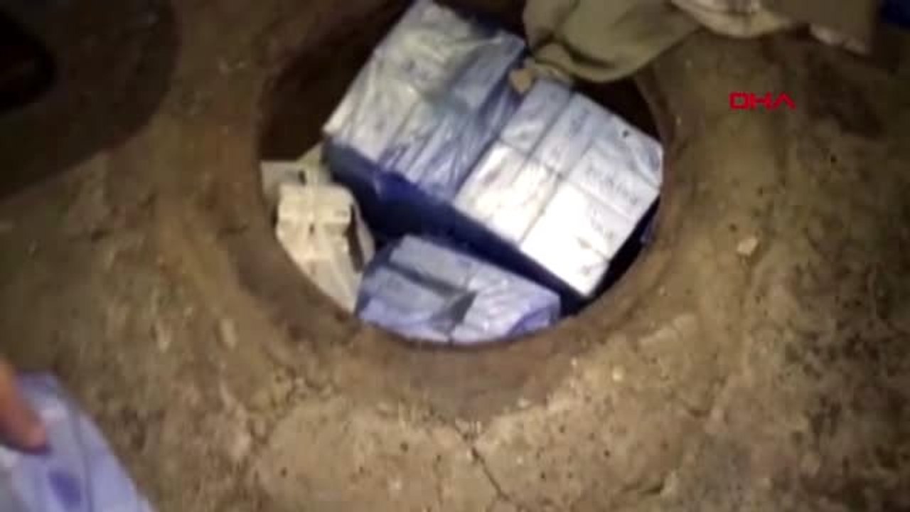 Osmaniye tandır kuyusundan kaçak sigara çıktı