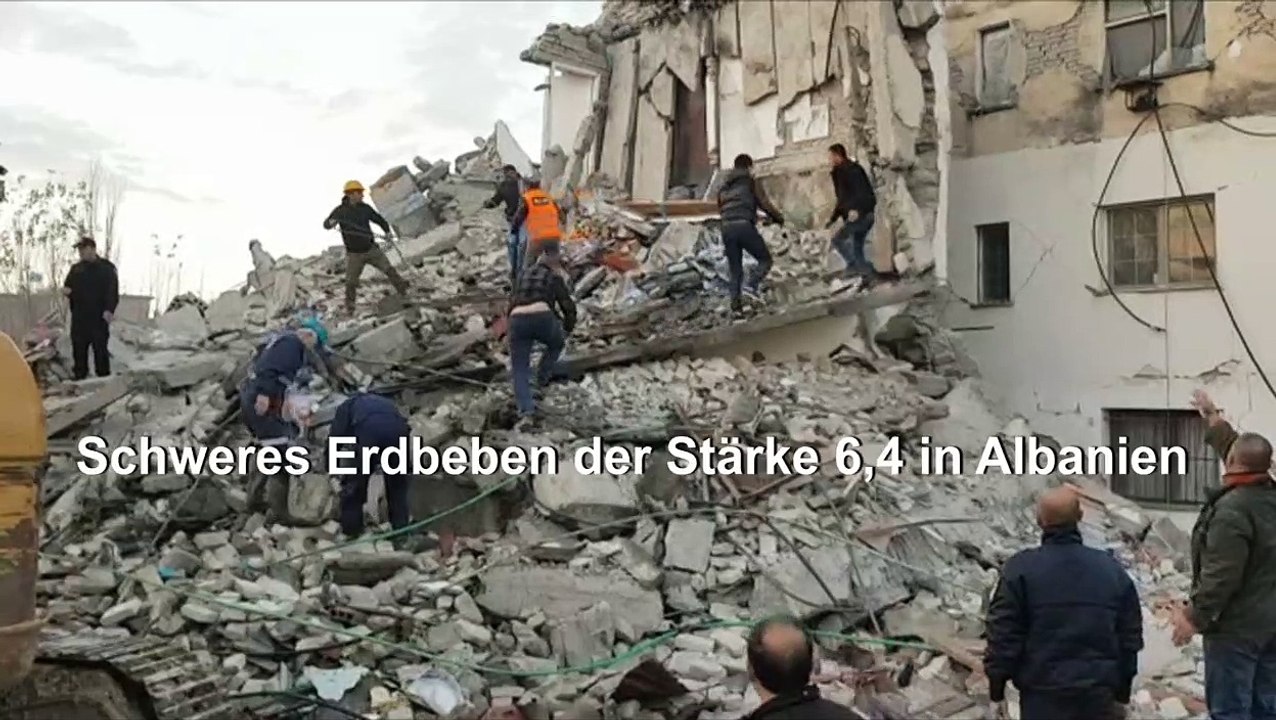 Schweres Erdbeben in Albanien