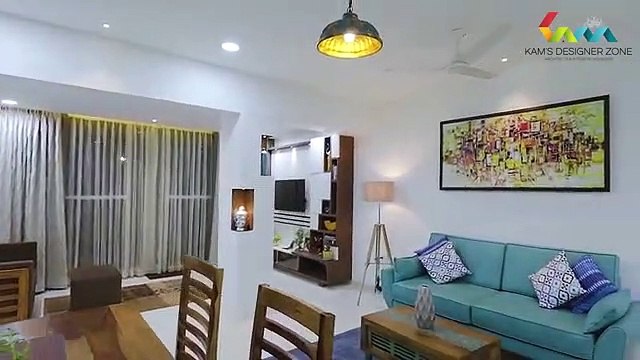 2 BHK Apt interior design Cost effective design Simple and beautiful Kams Designer Zone Pune