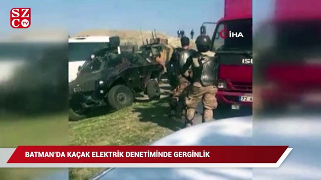Batman’da kaçak elektrik denetiminde gerginlik
