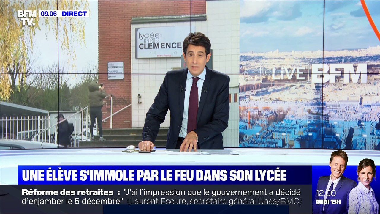 Une élève s'immole par le feu dans son lycée - 26/11