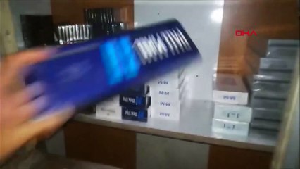 Ümraniye’de gizli bölmelere saklanan kaçak sigaralar böyle bulundu