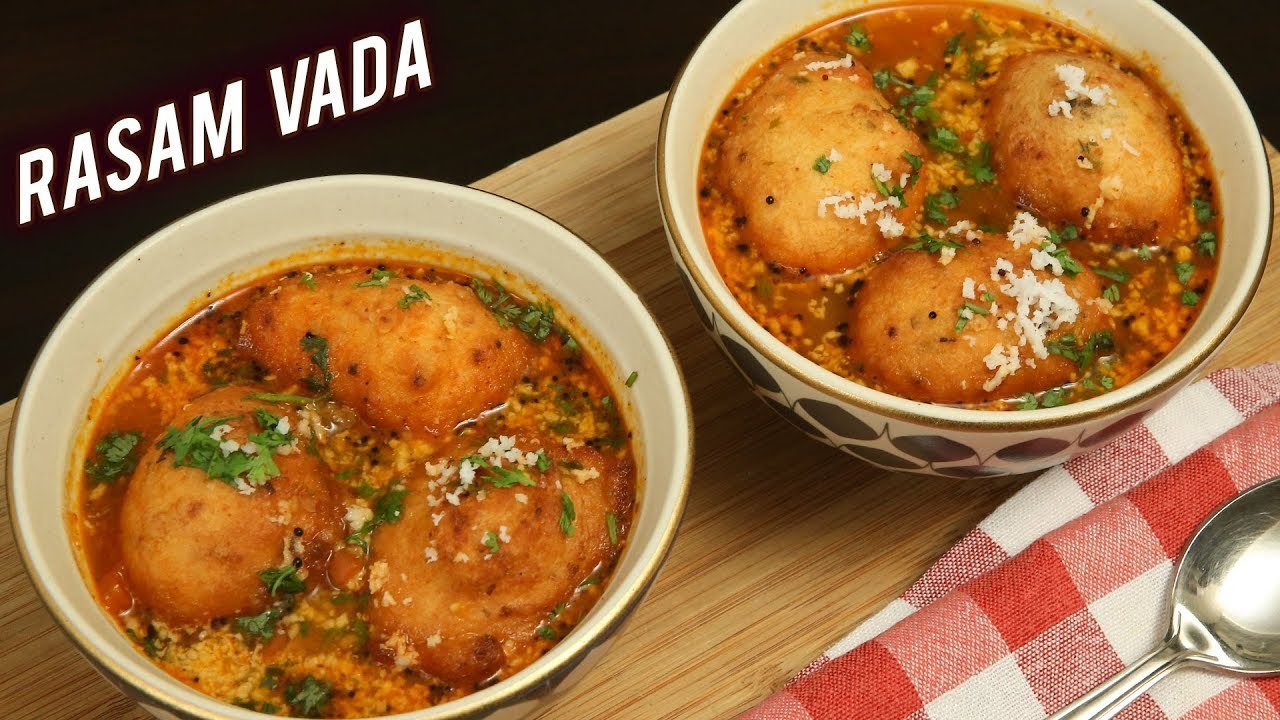Udupi Style : Rasam Vada - Rasam Bonda | How To Make South Indian Recipe - Rasam Vada | Ruchi