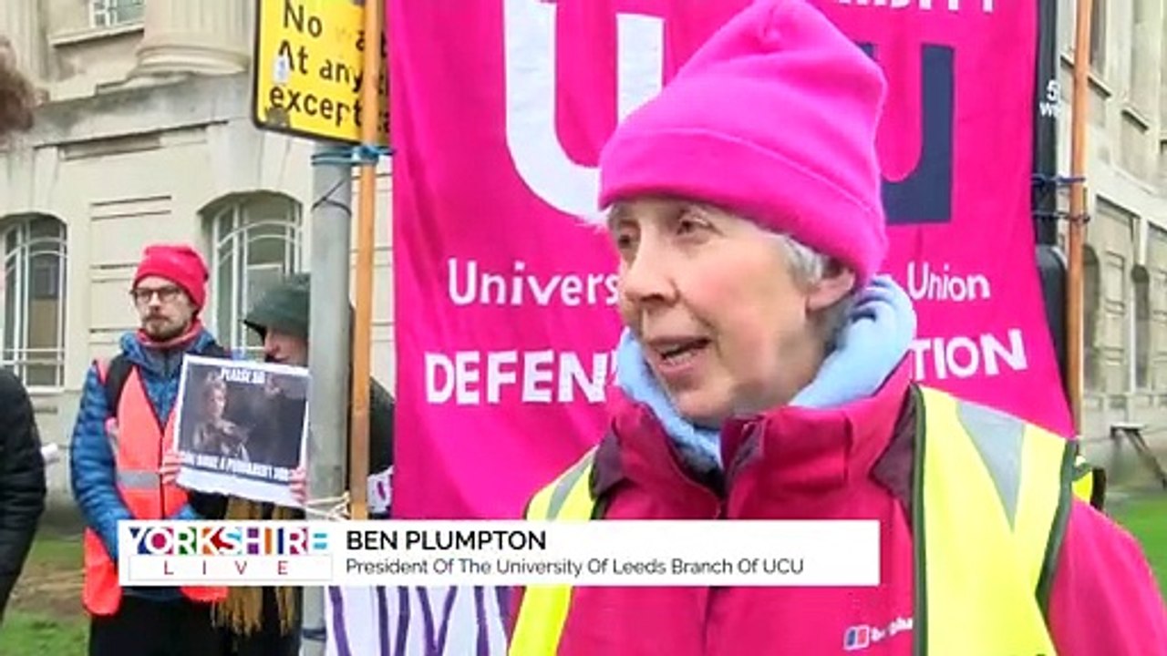 UCU Strikes Outside The University Of Leeds!