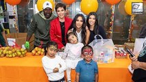 Kim, Kourtney & Kris Give Out Thanksgiving Meals At A Food Bank After Food Fight!